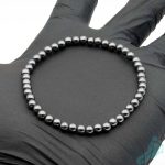 BB-HM4 Hematite 5mm Beaded Elastic Bracelet 4