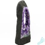 AAA Amethyst Quartz with Calcite on Moss Agate Cathedral