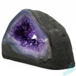 AAA Grade Amethyst Quartz with Goethite and Blue Lace Agate Cathedral