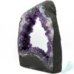 AAA Amethyst Quartz with Goethite on Moss and Blue Lace Agate Cathedral