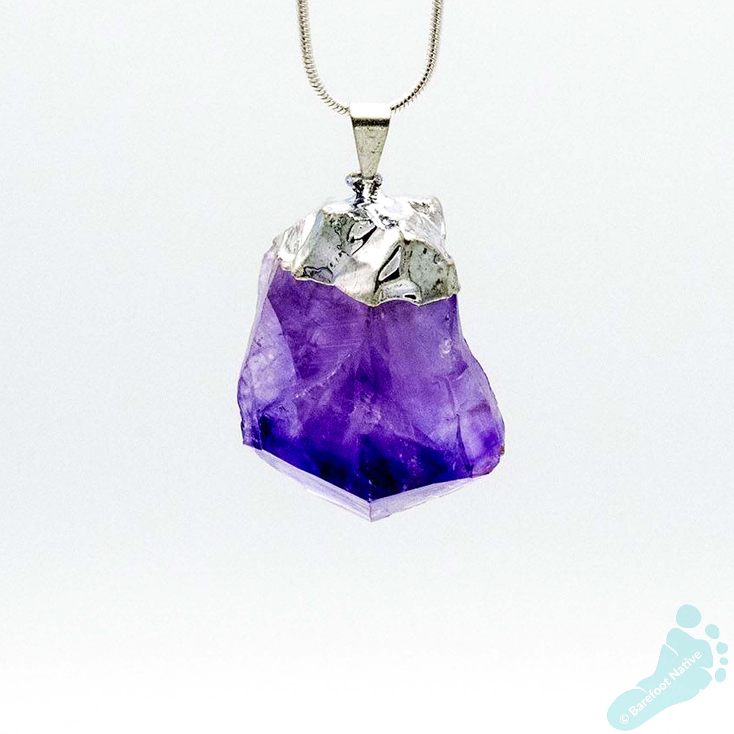 Amethyst Electroplated Pendant