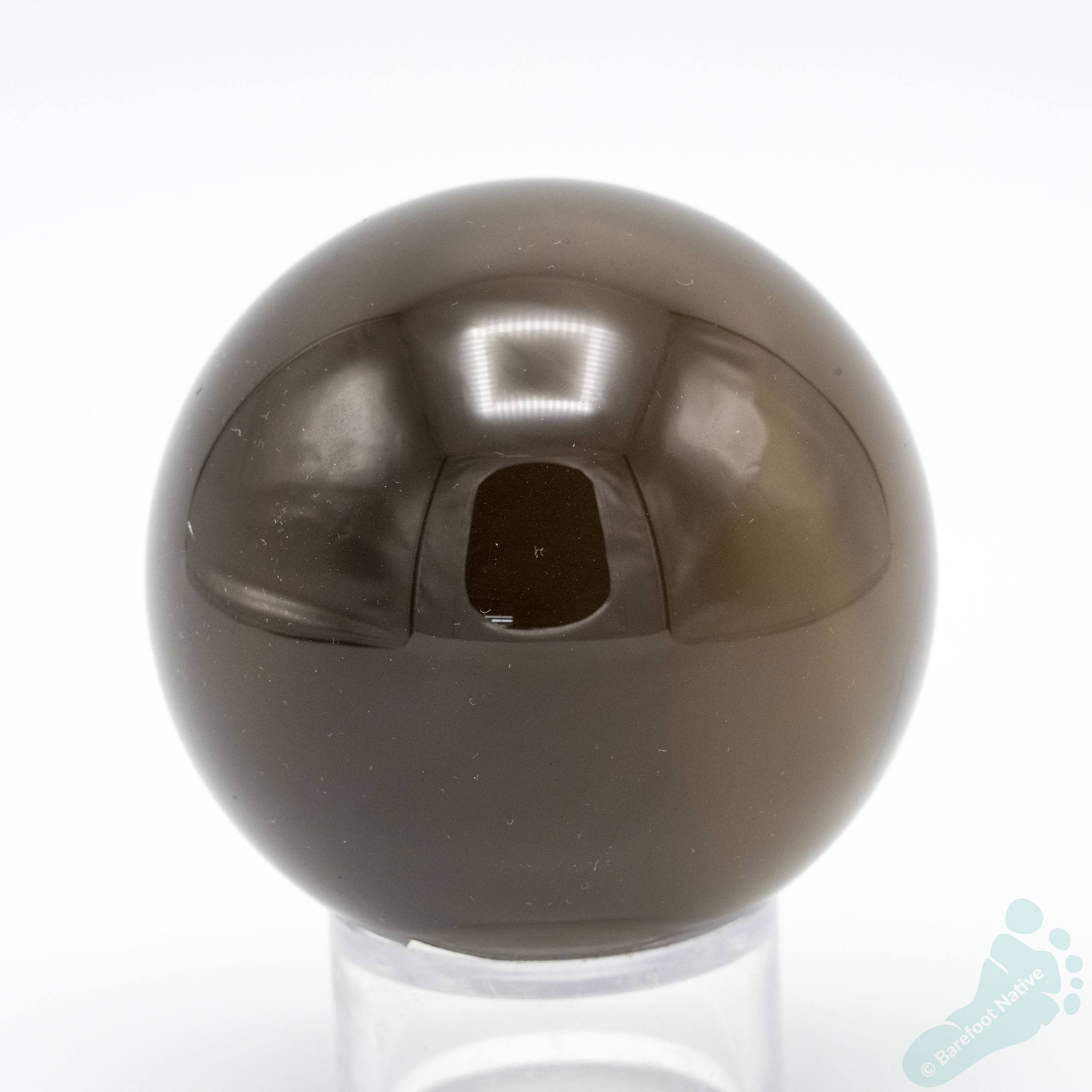 72mm - AAA Grade Natural Smoky Quartz Sphere